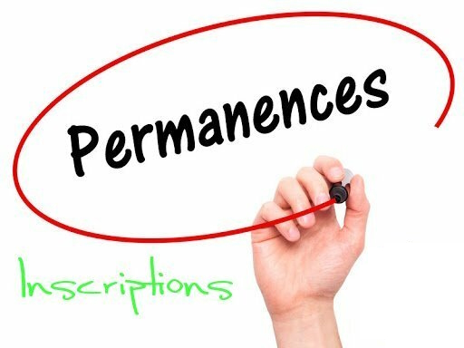 PERMANENCES INSCRIPTIONS 2024-2025